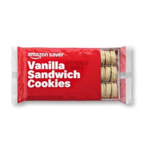 Amazon Saver, Vanilla Sandwich Cookies, 25 Ounce