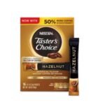 Nescafé, Taster's Choice, Instant Coffee Beverage, Hazelnut, 16 Packets, 0.1 oz (3 g) Each - 2pc