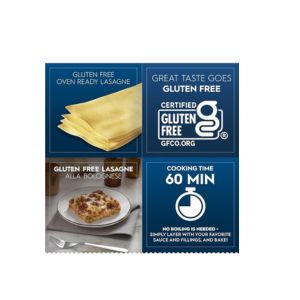 10 oz, Barila Gluten Free Oven-Ready Lasagne Pasta,. Pack of 2
