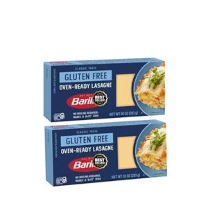 10 oz, Barila Gluten Free Oven-Ready Lasagne Pasta,. Pack of 2
