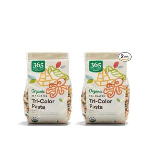 365 by Whole Foods Market, Pasta Sea Shapes Tri Color Organic, 8.8 Ounce (Pack of 2)