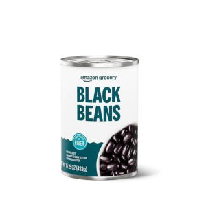 Amazon Grocery, Canned Black Beans,15.25 Oz