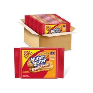 Nutter Butter Double Nutty Peanut Butter Sandwich Cookies, Family Size, 12-15.27 oz Packs